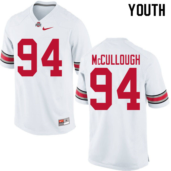 Youth #94 Roen McCullough Ohio State Buckeyes College Football Jerseys Sale-White